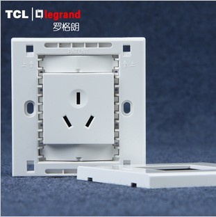 TCL开关插座罗格朗开关插座面板10A三孔空调插座